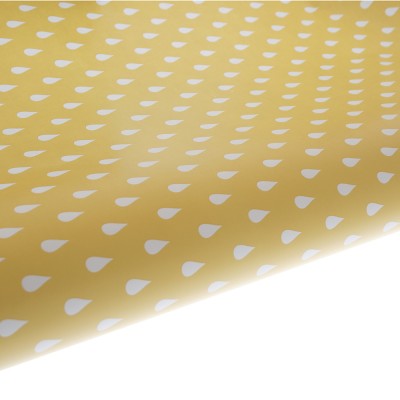 Table Runner / Gift Wrap ~ Raindrops Yellow